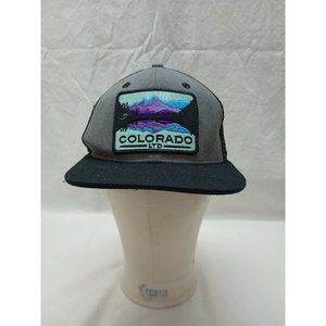 Colorado LTD Snapback Mesh Trucker Hat Authentic Purple Mountain Lake Patch